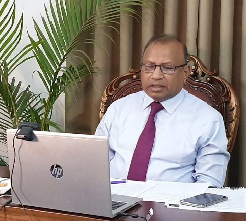 উন্নয়ন সহযোগী সংস্থার প্রতিনিধিদের সঙ্গে ভিডিও কনফারেন্সে তাজুল ইসলাম