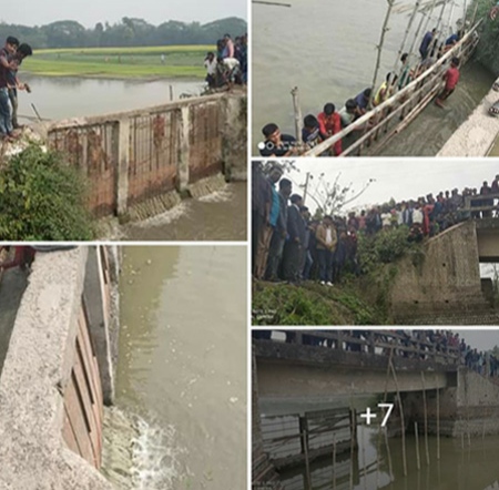 অবৈধ বাধ উচ্ছেদ করলেন ইউএনও, গ্রামবাসীর নামে মামলা দখলদারের