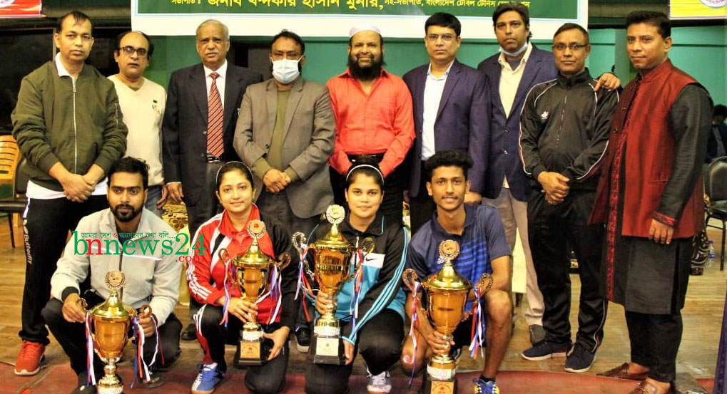 বিজয় দিবস উন্মুক্ত টেবিল টেনিসে বাংলাদেশ পুলিশ চ্যাম্পিয়ন