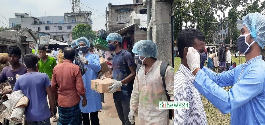 ঢাকাস্থ চৌগাছা ছাত্র কল্যাণ সমিতির উদ্যোগে স্বাস্থ্য উপকরণ বিতরণ