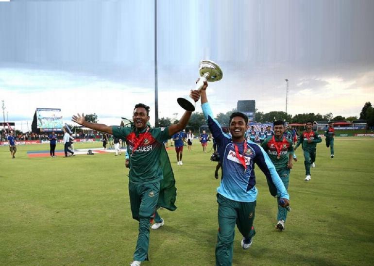 ক্রিকেটে বিশ্ব আলোচনার কেন্দ্র বিন্দু অনূর্ধ্ব-১৯ বিশ্বকাপ জয়