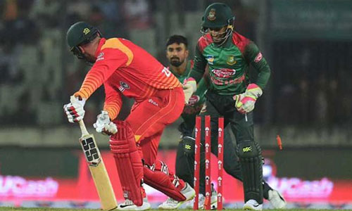 শুরুতেই ৭ উইকেট হারায় জিম্বাবুয়