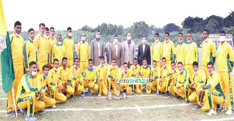 আন্তঃঘাঁটি এ্যাথলেটিক্স প্রতিযোগিতায় চ্যাম্পিয়ন বীরশ্রেষ্ঠ মতিউর রহমান দল